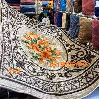 پتونرمینه  دونفره نسیم  مدل کرکره ای گلدار گلبرجسته ساکدار 
