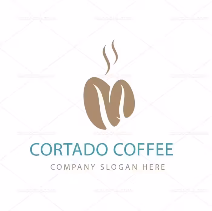 وکتور لوگو قهوه رنگی | گرافیک با طعم تربچه