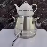 کتری قوری راسل 5لیتر با کپسول کف اکسترا ، ورق ضخیم ، کد R-103S ، استیل مات