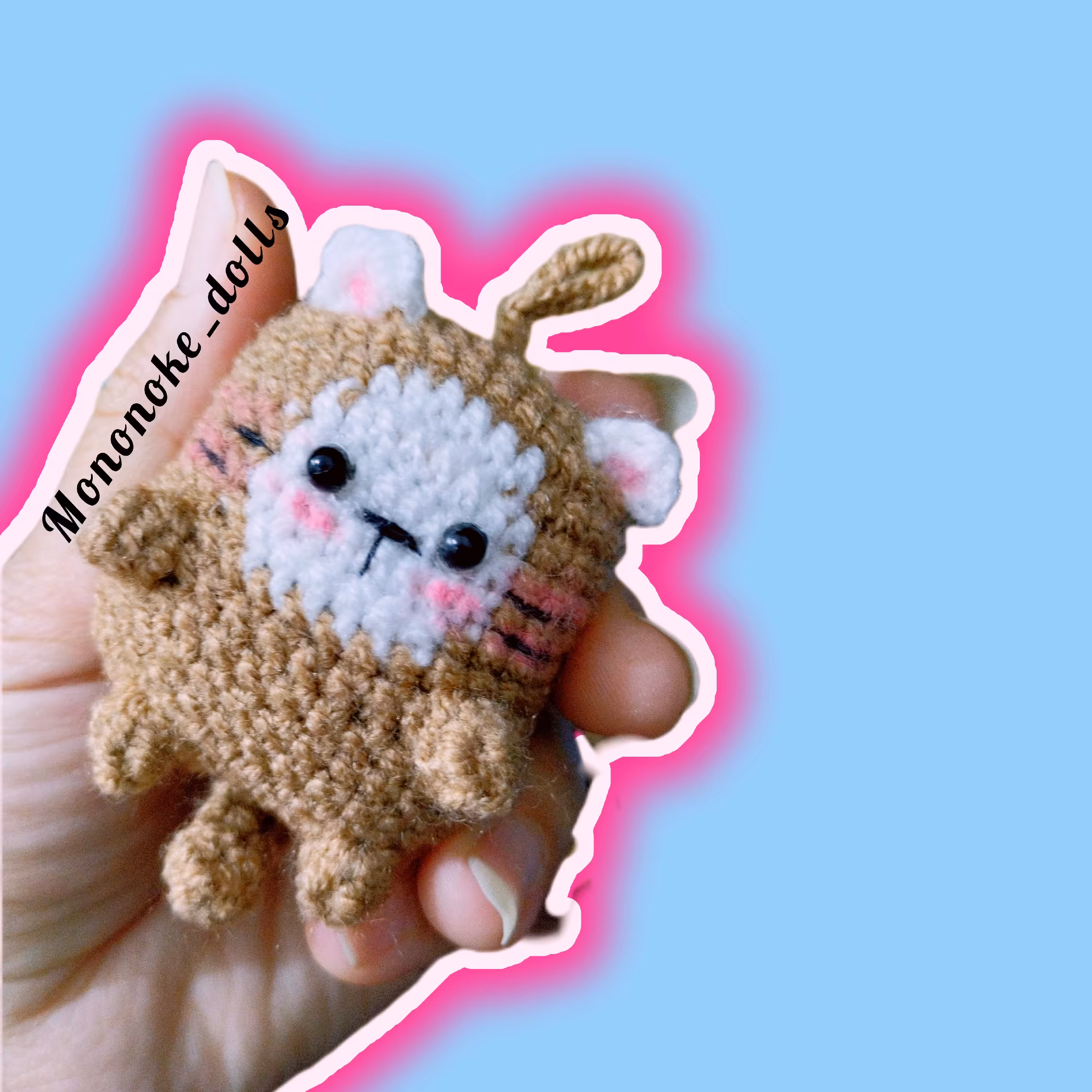 سرکلیدی بافتنی  گربه کوچولو