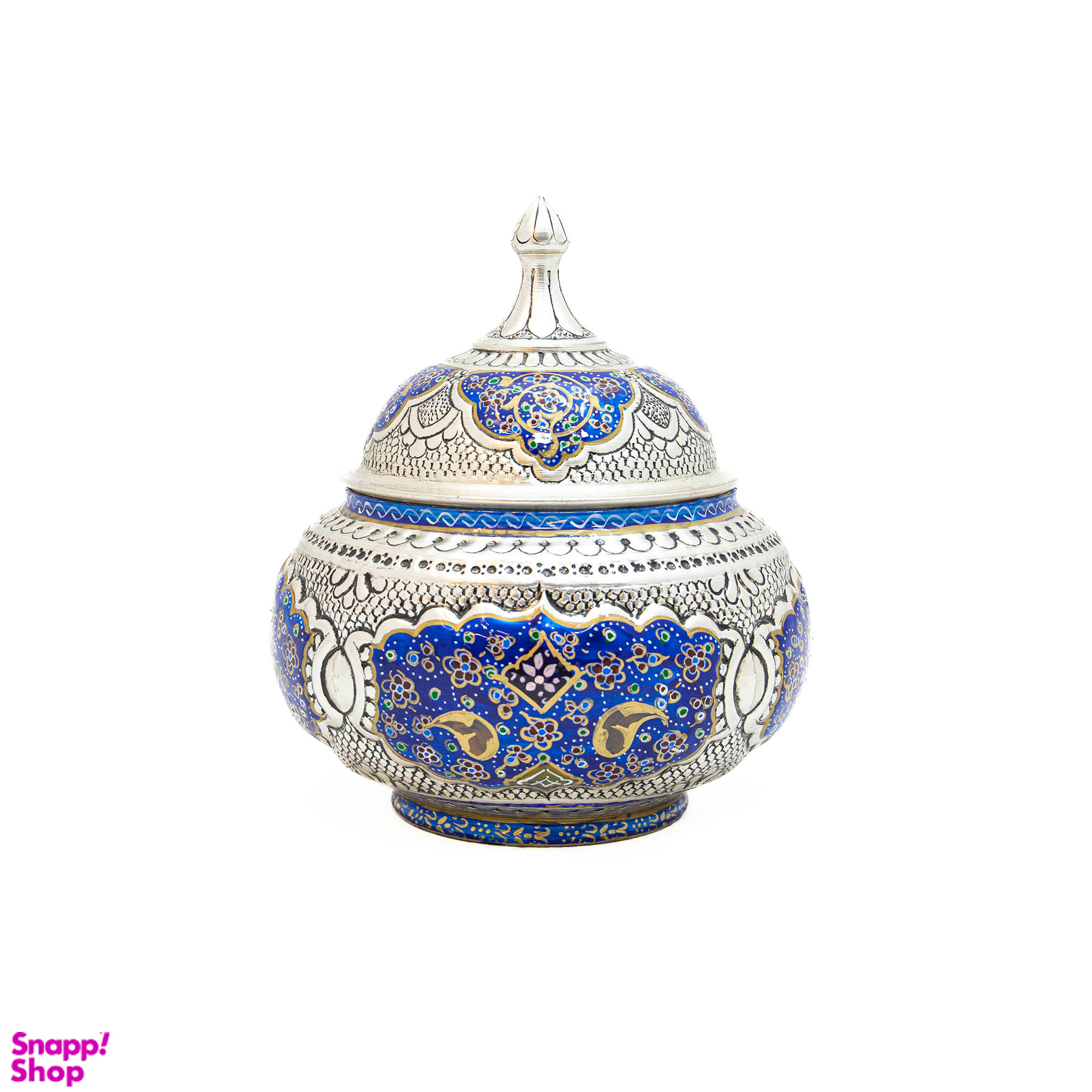 شکلات خوری مسی قلم زنی طرح تذهیب کد 7111