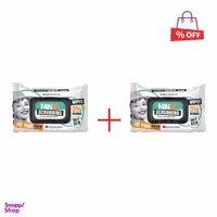 دستمال مرطوب نینو (Nino) مدل Scrubbing بسته 50 عددی مجموعه 2 عددی