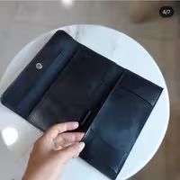 کیف دسته چکی چرمی دست دوز کیمیا