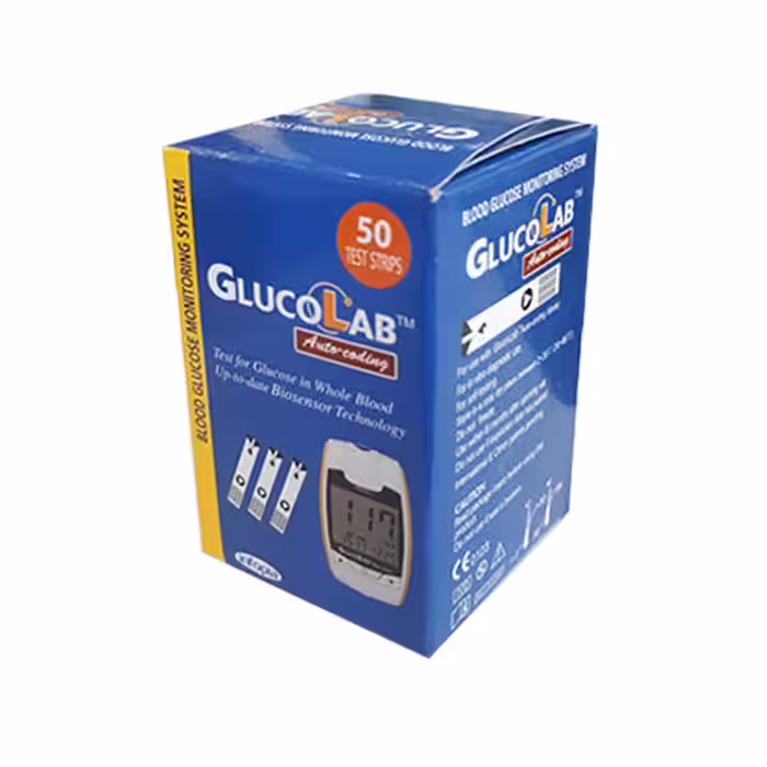 نوار تست قند خون گلوکولب Gluco Lab