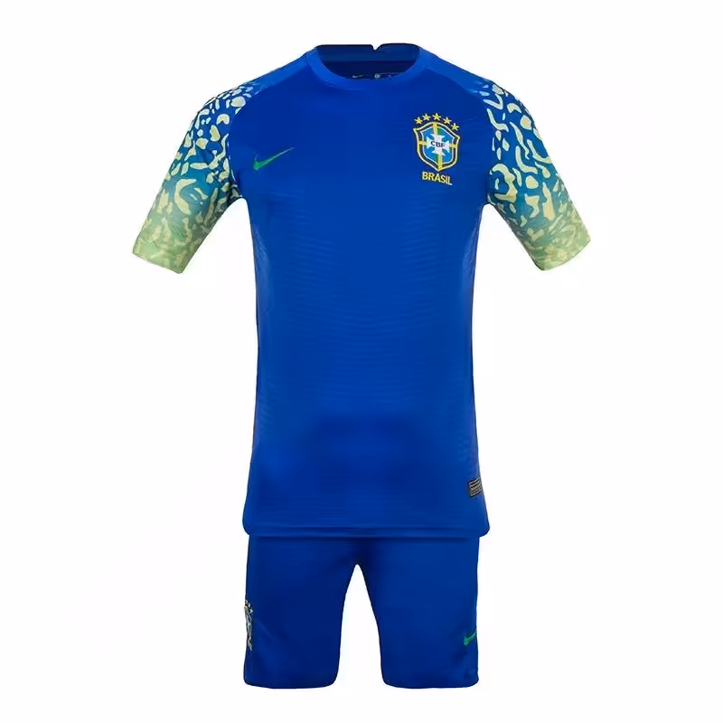 ست پیراهن شورت فوتبال اول برزیل نایک 23-2022 AKS | آبی