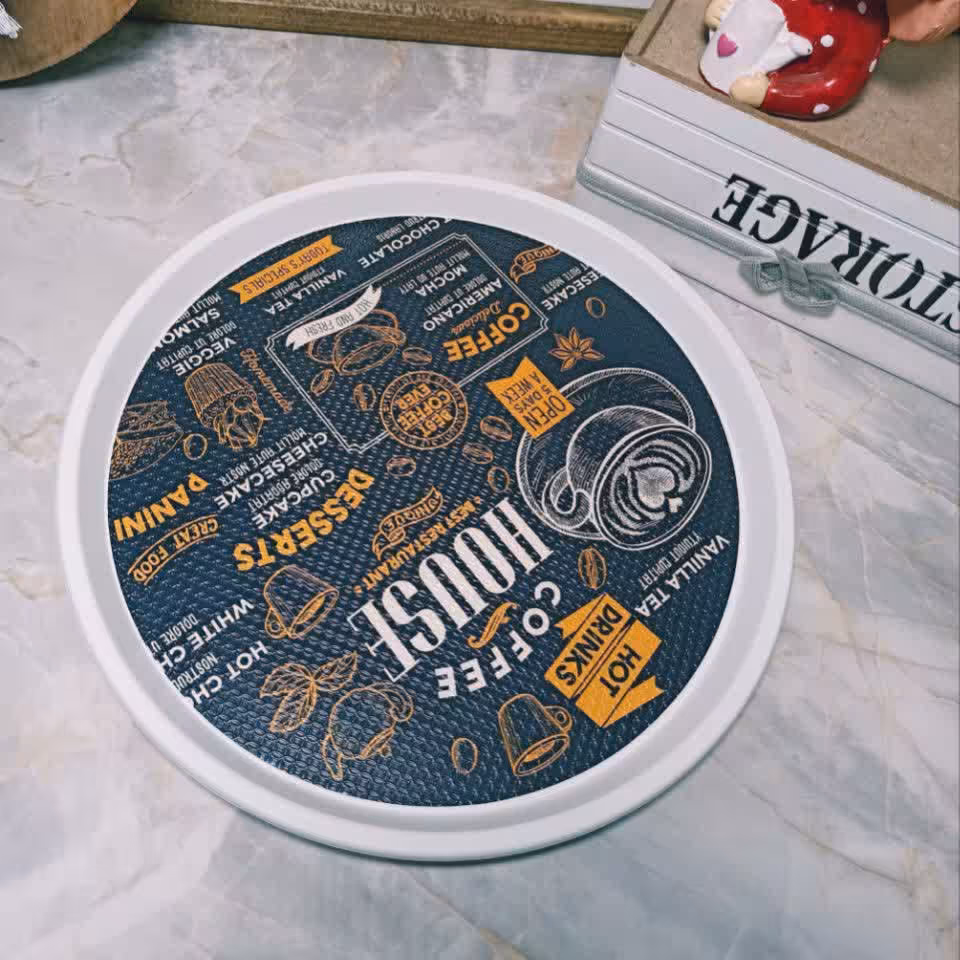 سینی پلاستیکی دور سفید