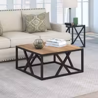 میز جلو مبلی طرح مربع X  (ارسال باربری و پسکرایه)