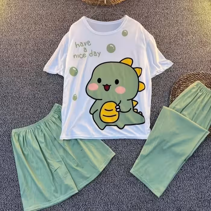 ست سه تیکه وارداتی فانتزی با جنس نــرم