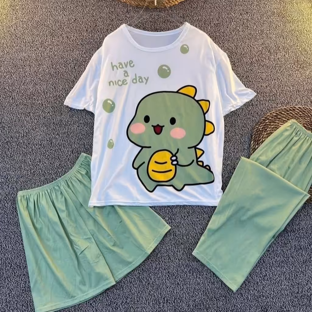 ست سه تیکه وارداتی فانتزی با جنس نــرم