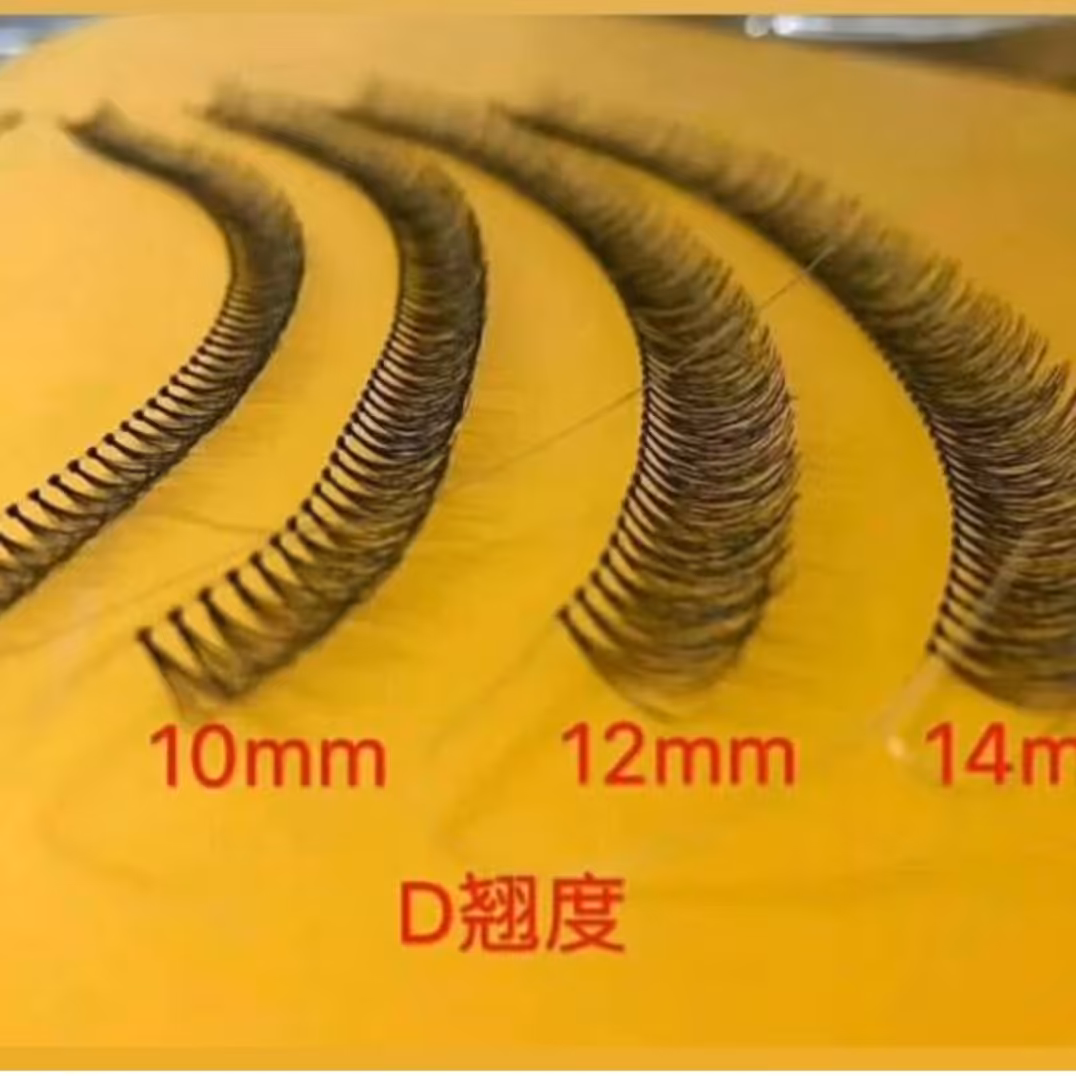 مژه ریسه ای باکیفیت بالا در سه سایز-10 .12.14