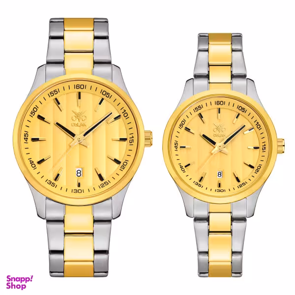 ست ساعت مچی عقربه ای زنانه و مردانه اوبلاک مدل 72703