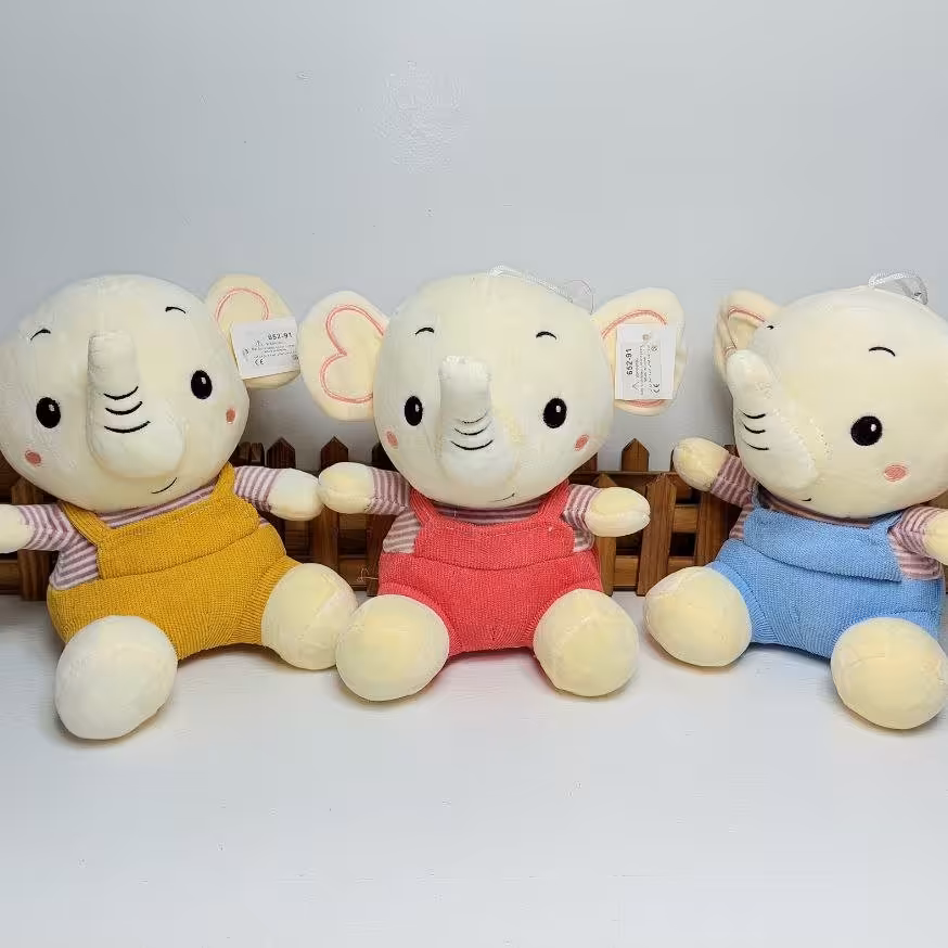 عروسک پولیشی فیل لباس کبریتی، 20 سانت، وارداتی، با کیفیت عالی