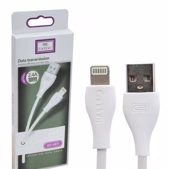 کابل آیفون (lightning) طول 1 متر ارلدام (Earldom) مدل EC-087i

