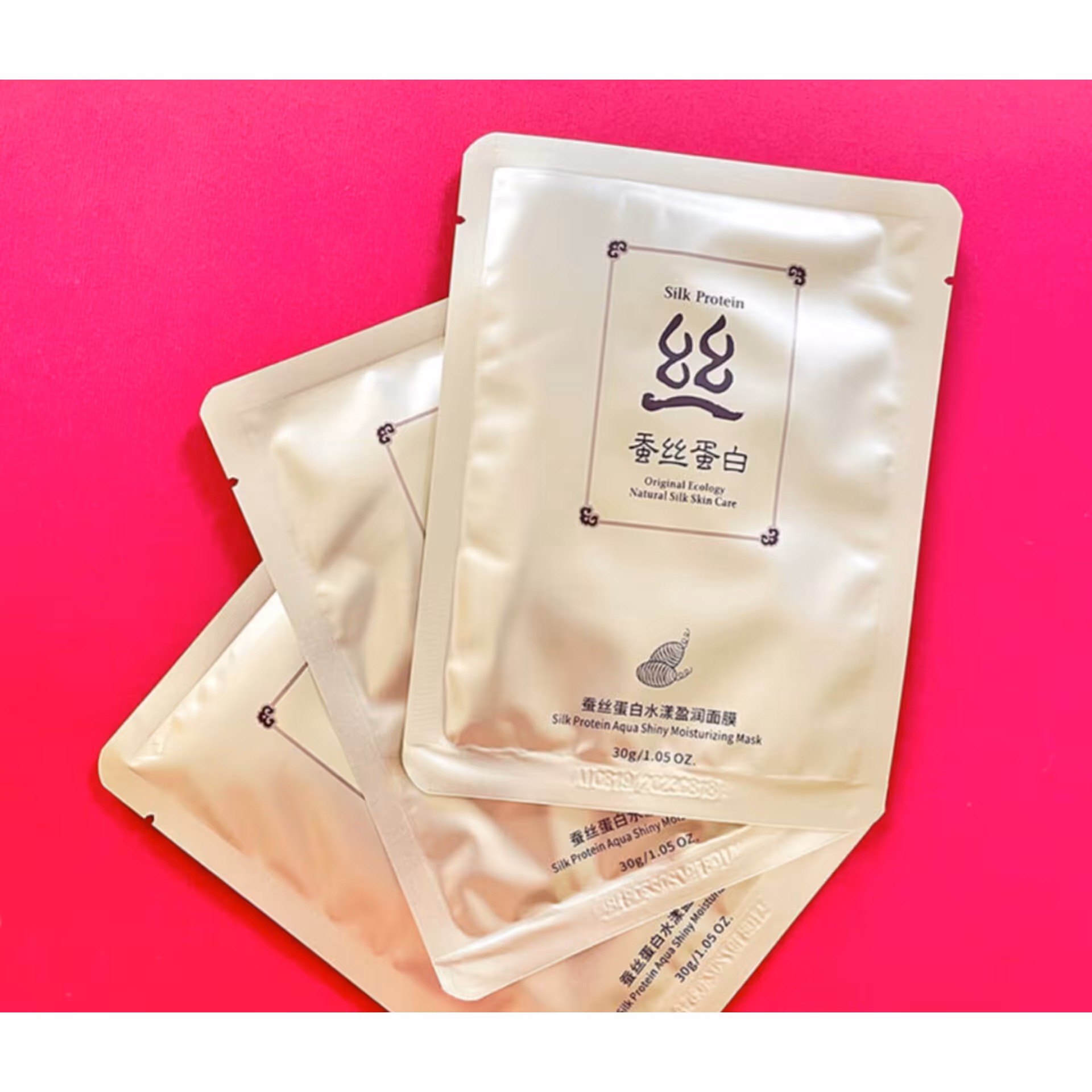 ماسک صورت ورقه ای پروتئین پیله ابریشم بیوآکوا