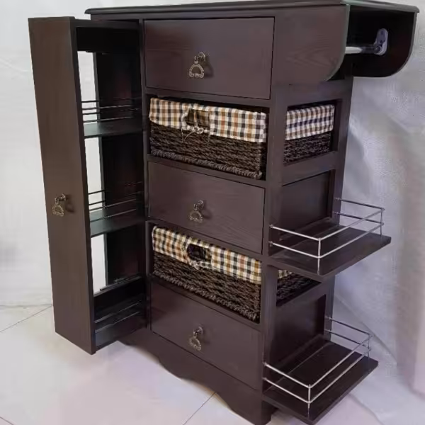 فایل سوپری جا بطری دار سه کشو دو سبد