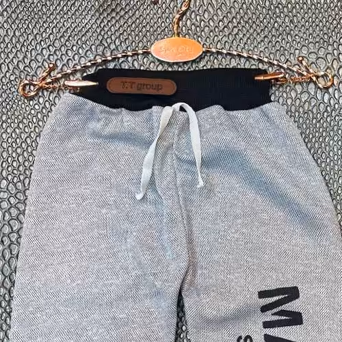 پوشاک کودک شلوار اسپرت پسرانه رنگ زغالیو طوسی، سایز 65،80