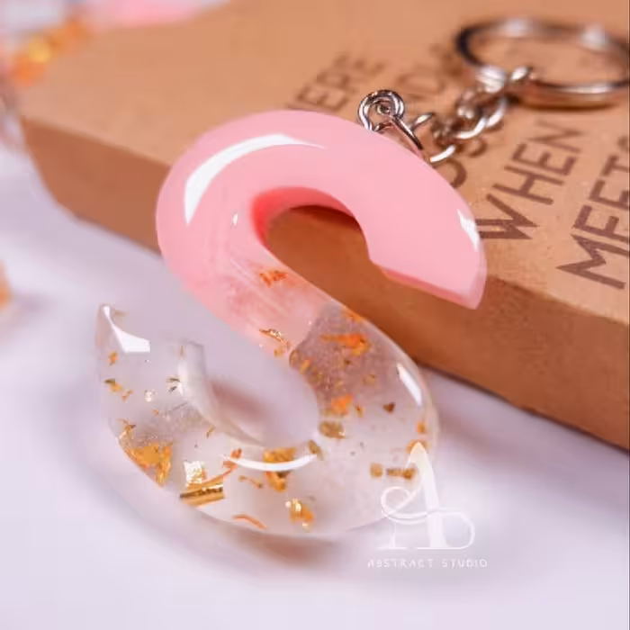 جا کلیدی و جا سوییچی رزینی طرح حروف انگلیسی 