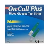 نوار تست قند خون ایکان مدل On Call Plus G133-115 بسته 50 عددی