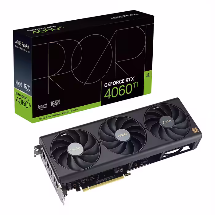 خرید کارت گرافیک ایسوس Asus ProArt GeForce RTX 4060 Ti OC 16GB GDDR6 با بهترین قیمت