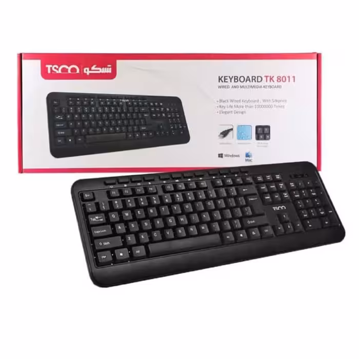 کیبرد TSCO TK 8011 با گارانتی 12 ماهه
