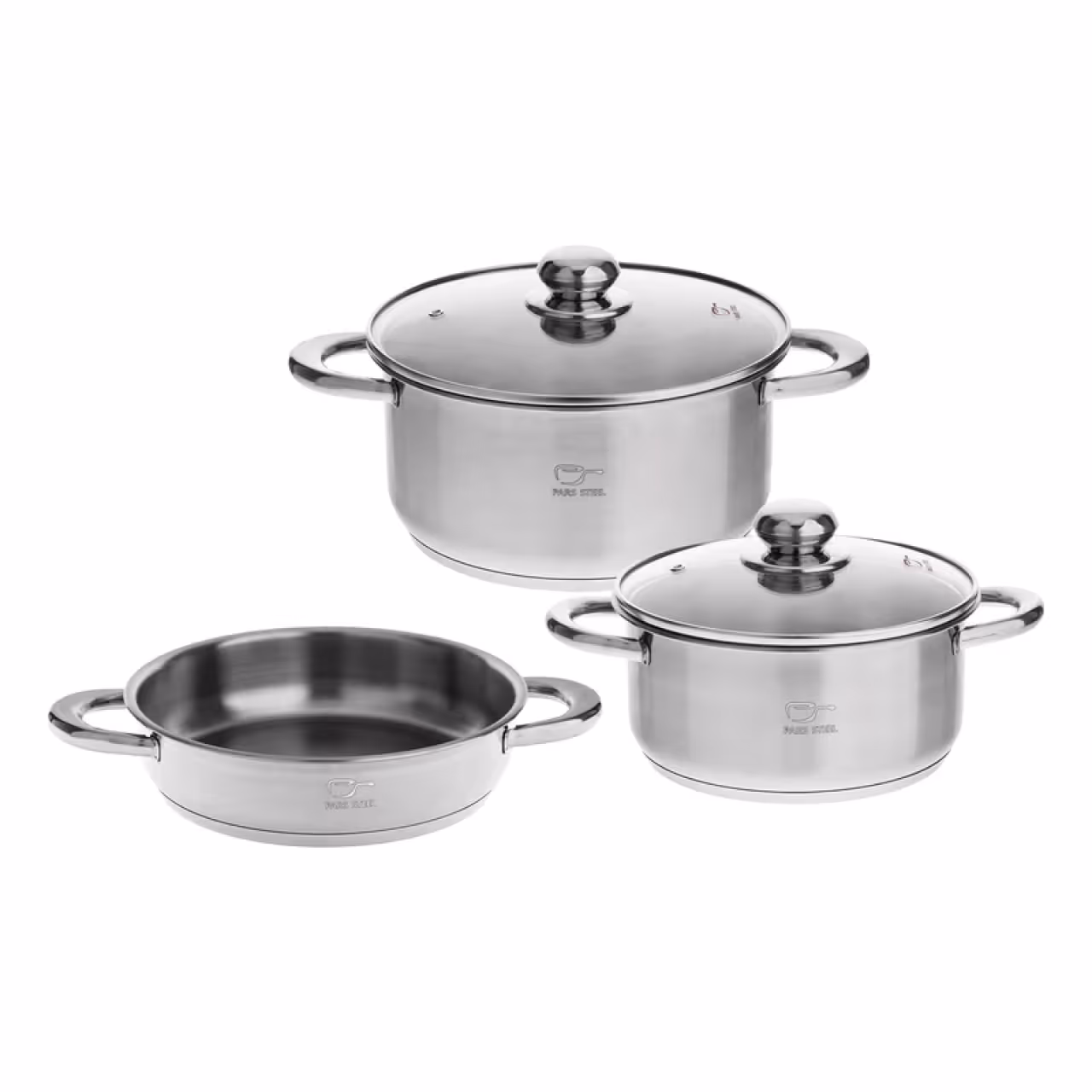 سرویس پخت و پز 5 پارچه پارس استیل مدل پارس