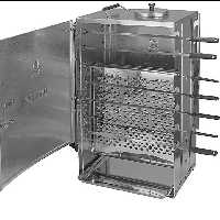 کباب پز گازی ایستاده دادلیسان مدل 14 سیخی با موتور سیخ گردان برقی (پس کرایه)