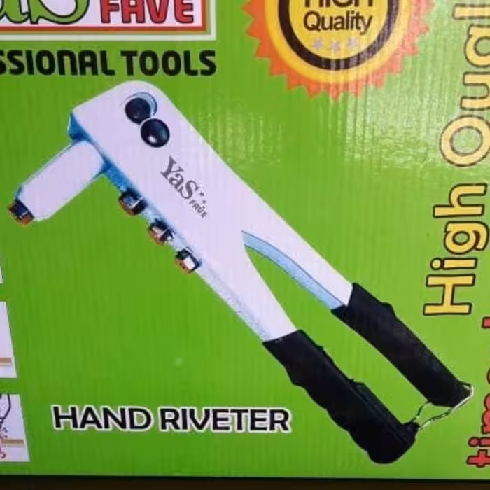 انبر پرچ تمام استیل  
تعداد در بسته 6 عدد
