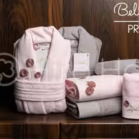 ست حوله عروس و داماد بلو