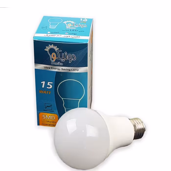 لامپ حبابی 15وات دونیکو مهتابی باگارانتی