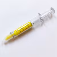 هایلایتر طرح سرنگ زرد