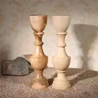 ست شمعدان چوبی مدل درباری هفت سین