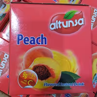 پودر شربت ساشه ای آلتون سا طعم هلو بسته 24 عددی اورجینال و تاریخ جدید