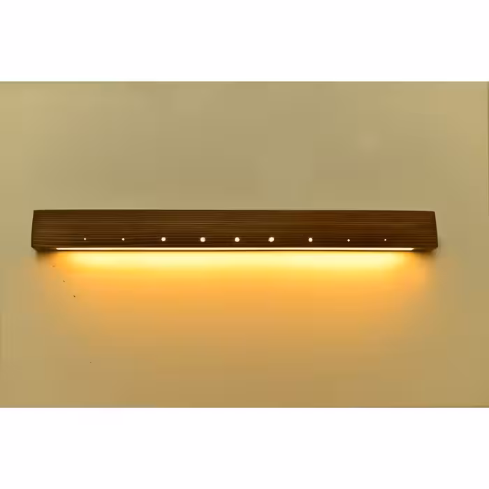چراغ خواب چوبی دکوراتیو و تزیینی دیواری از جنس چوب نراد و LED آفتابی مدل C7-37