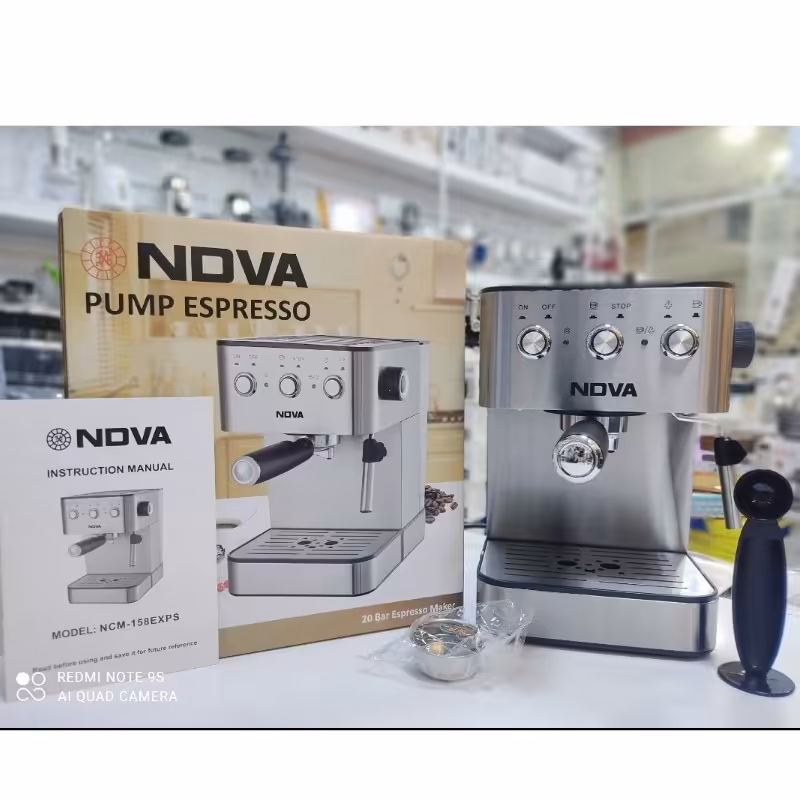 اسپرسو ساز ندوا 20بار حرفه ای (کیفیت تضمینی)