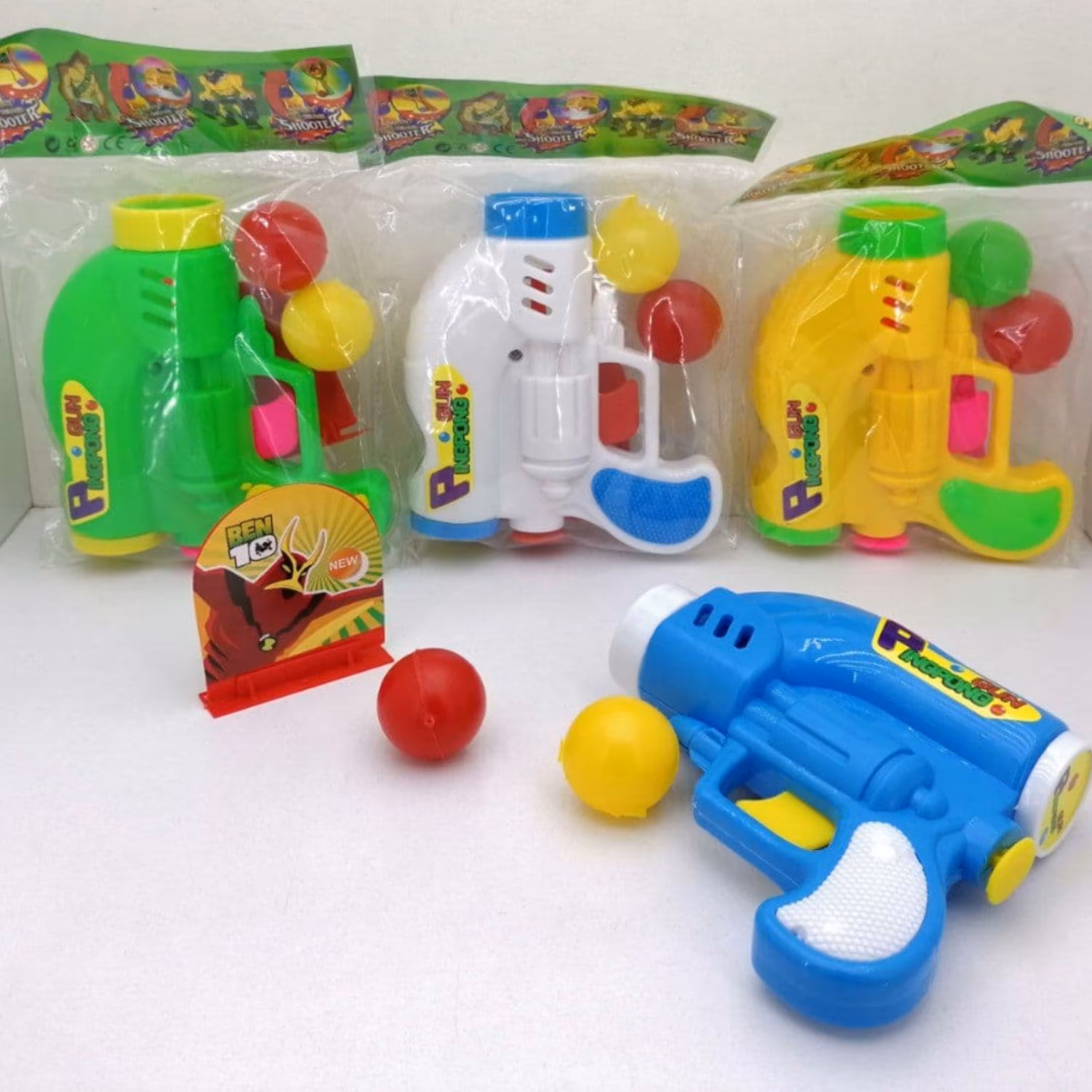 تفنگ توپ انداز تپل همراه سیبل(3 توپ) (ارسال پس کرایه)