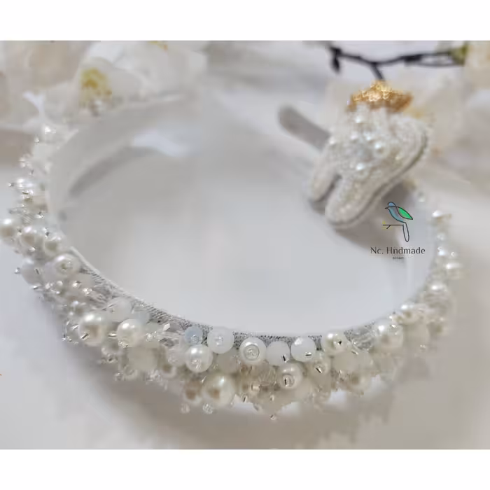 ست تل جواهردوزی و گلسینه دندون مناسب جشن دندونی مادرو کودک