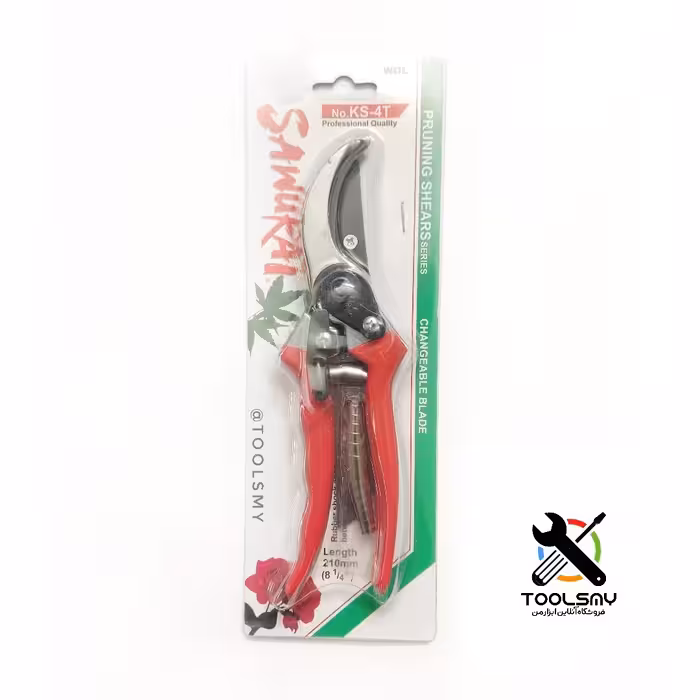 قیچی باغ طرح سامورایی با تیغ و فنر