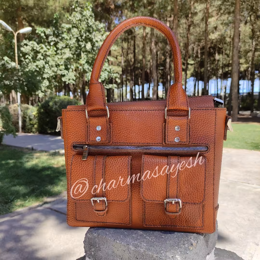 کیف زنانه چرم دست دوز 