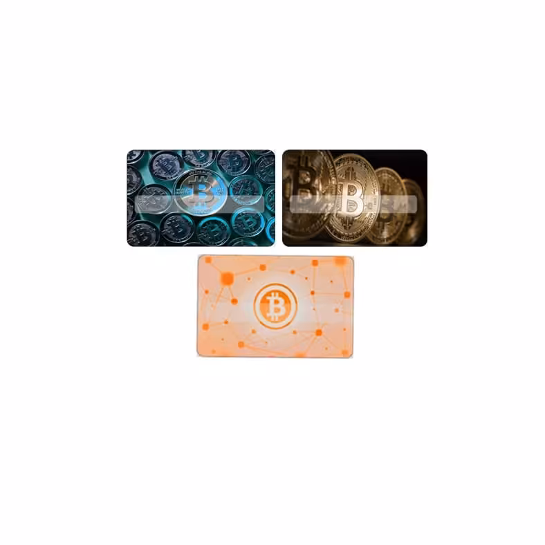 استیکر کارت مدل بیت کوین کد 56 مجموعه 3 عددی