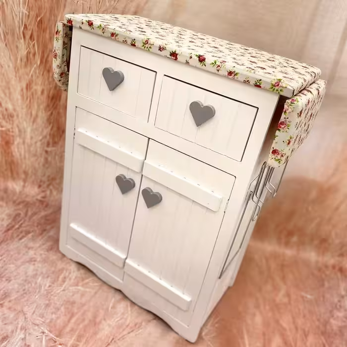  میز اتو کد درب قلبی ام دی اف در دو رنگ ارتفاع 80عمق 30عرض68هزینه ارسال به عهده مشتری وپسکرایه