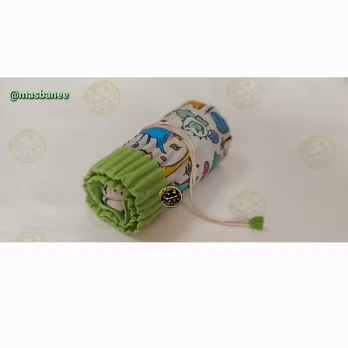 جامدادی رولی پارچه ای36تایی دایناسوری فانتزی،همراه جامدادی(جامداد رنگی)