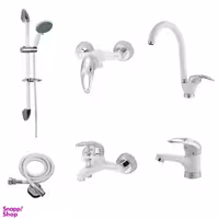 ست شیرآلات فاخته مدل اورانوس عصایی کد SK مجموعه 6 عددی