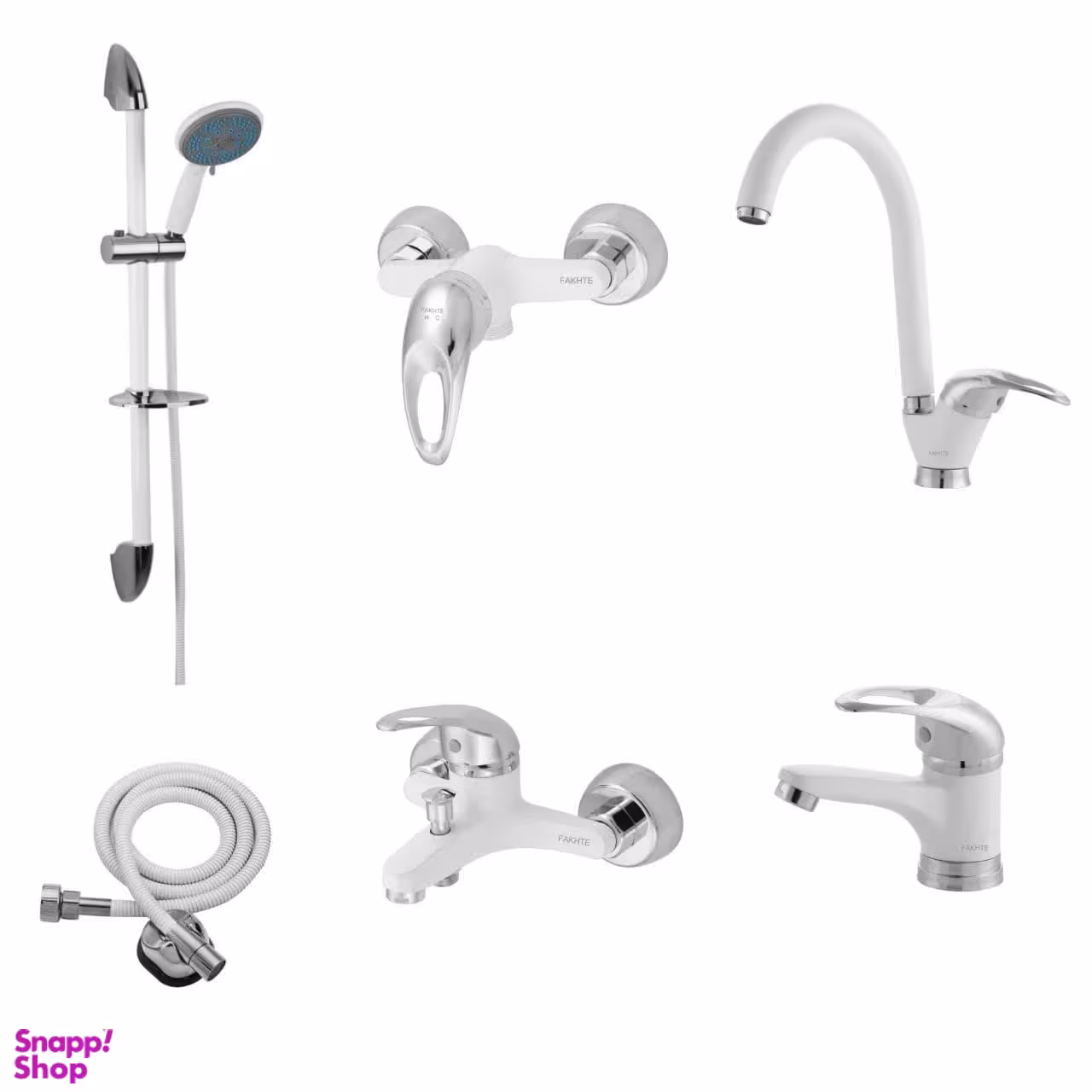 ست شیرآلات فاخته مدل اورانوس عصایی کد SK مجموعه 6 عددی