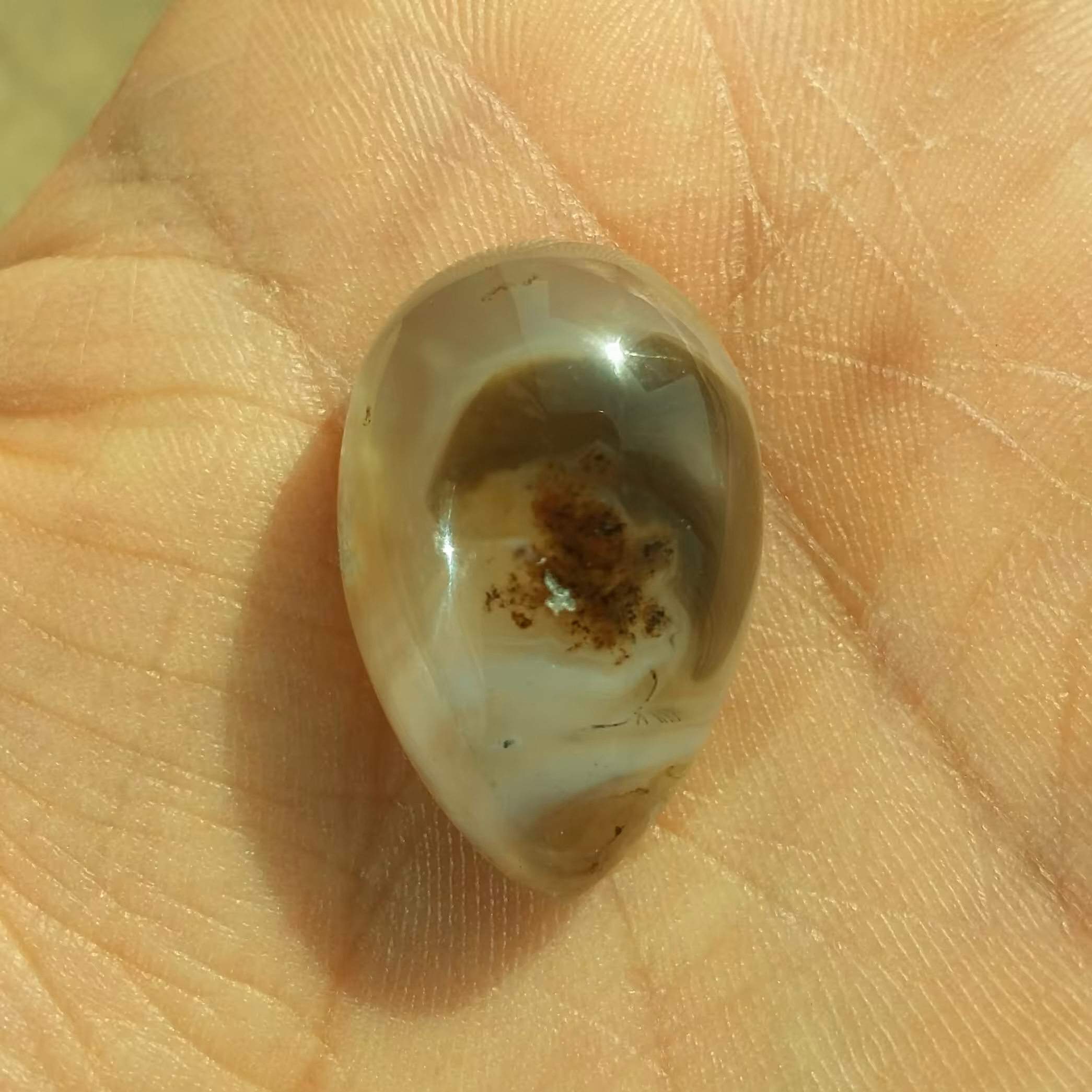 نگین عقیق سلیمانی شجر دار بسیار خاص و دیدنی سایز مدالی کاملا طبیعی