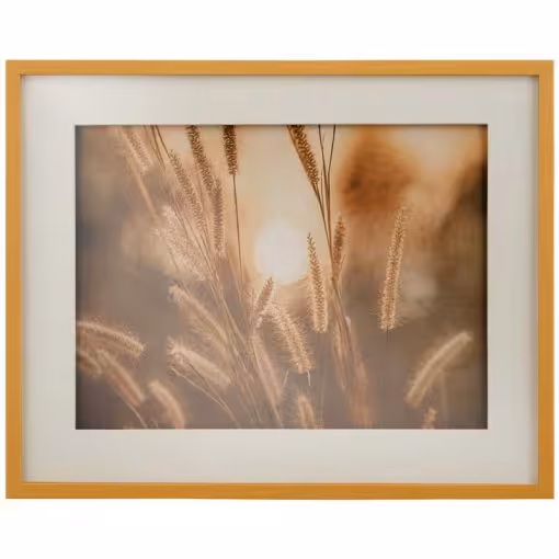 تابلو مدرن غروب (GRASS IN SUNSET) کد GW-99108 WH N-D