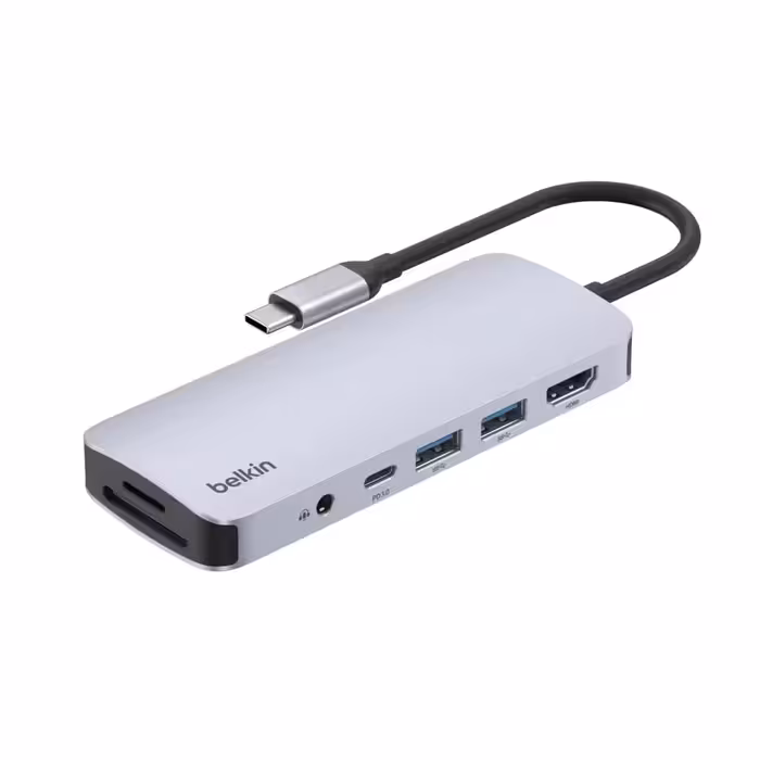 مولتی پورت بلکین مدل Connect USB-C 7-in-1 Multiport Hub AVC009fqSGY-V2