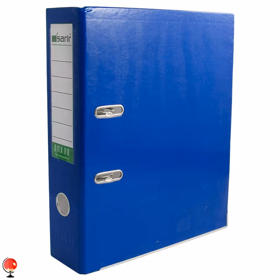 زونکن A4 آبی فانتزی 8 سانت تیگل دار لبه فلزی کارتن 20 عددی