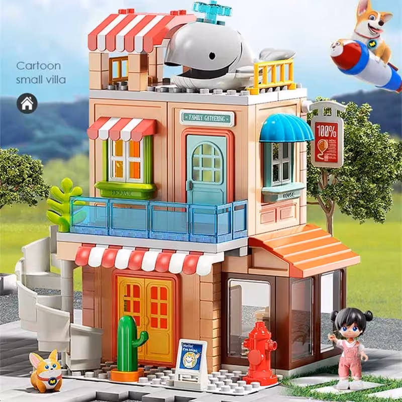 لگو خانه عروسکی 141 تکه فلو FEELO GENIUS ARCHITECT کد 1810