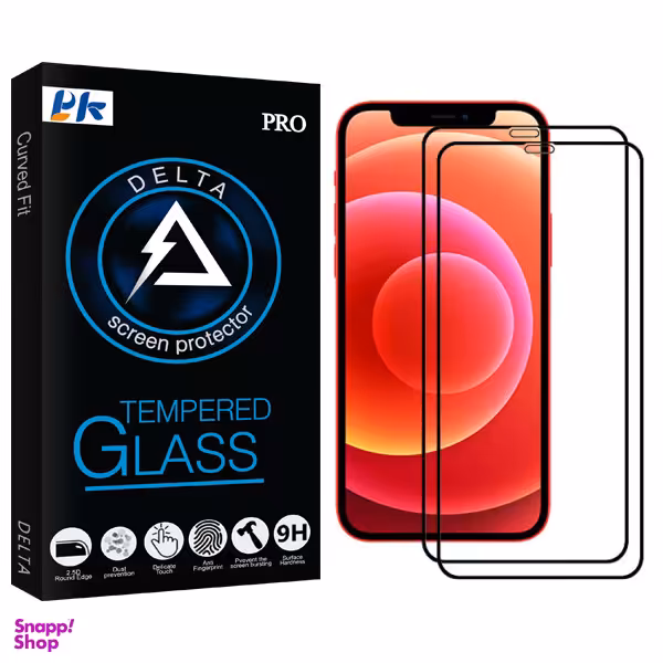 محافظ صفحه نمایش سرامیکی پی کی مدل Delta Glass مناسب برای گوشی موبایل اپل iPhone 12 Pro Max