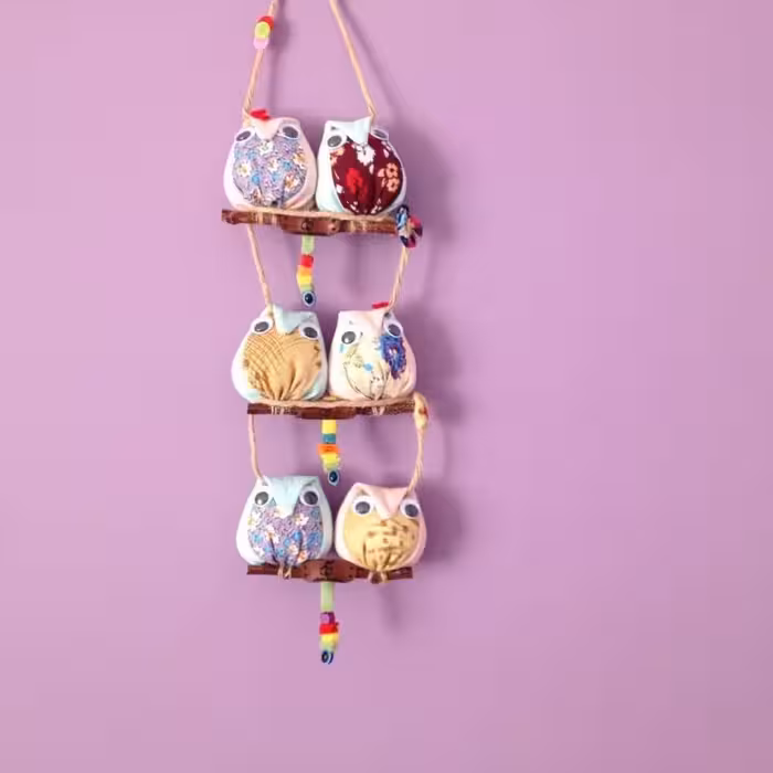 آویز جغد پارچه ای آنام